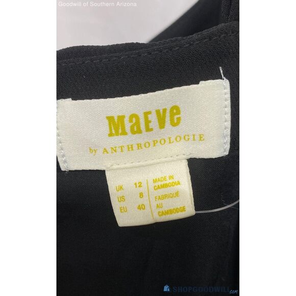 Maeve Magdalena Anthropologie Women's Black Jumpsuit - Size 8 NEW - Picture 7 of 9